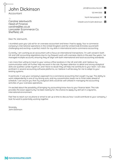 12+ Accounting Cover Letter Examples Cover Letter Example Cover