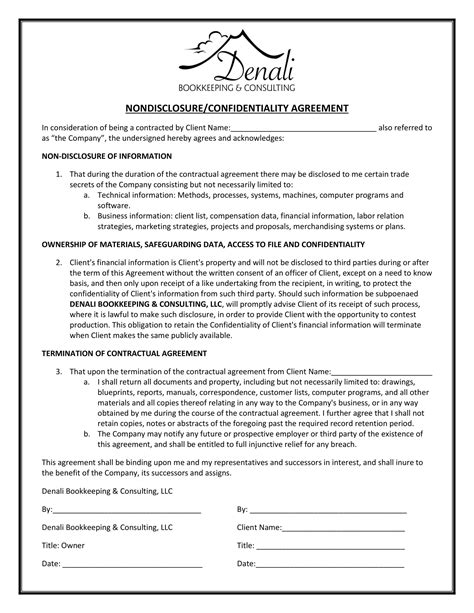12+ Bookkeeper Confidentiality Agreement Examples DOC, PDF Examples