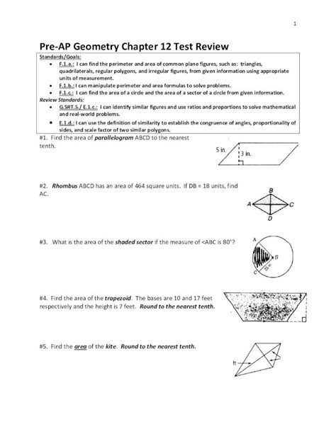 12+ Geometry Chapter 12 Test CalanCassidy