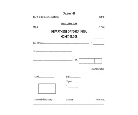 12+ Money Order Forms Free PDF Download Formats