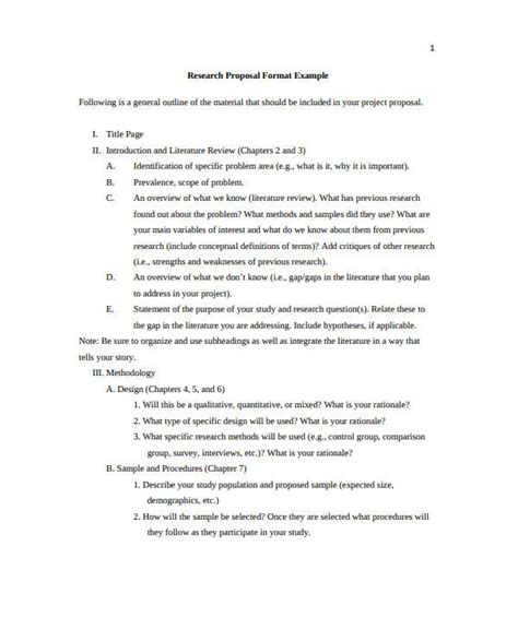 12+ Research Project Proposal Outline Templates PDF