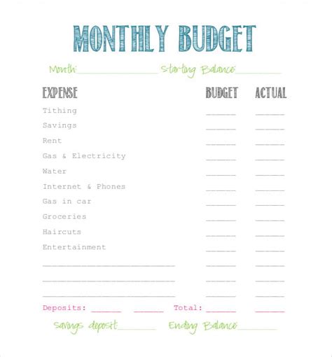12+ Simple Budget Templates Free Sample, Example, Format Download!
