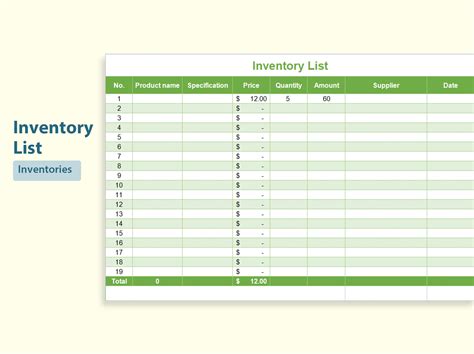 12+ Simple Inventory Sheet Template DocTemplates