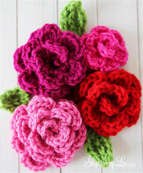 12 Amazing Free Crochet 3D Flower Patterns to Love and Make