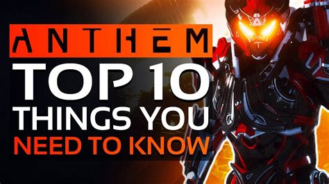 12 Anthem tips tricks and things to know for launch day 