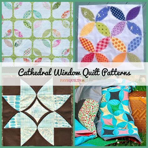 12 Cathedral Window Quilt Patterns