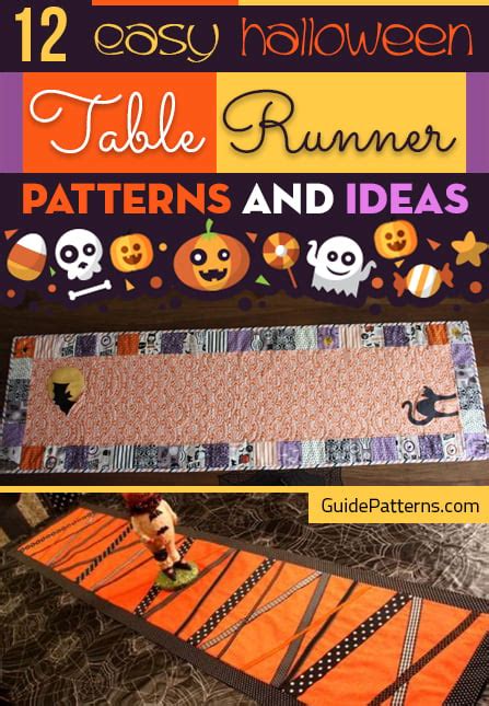 12 Easy Halloween Table Runner Patterns and Ideas Guide Patterns