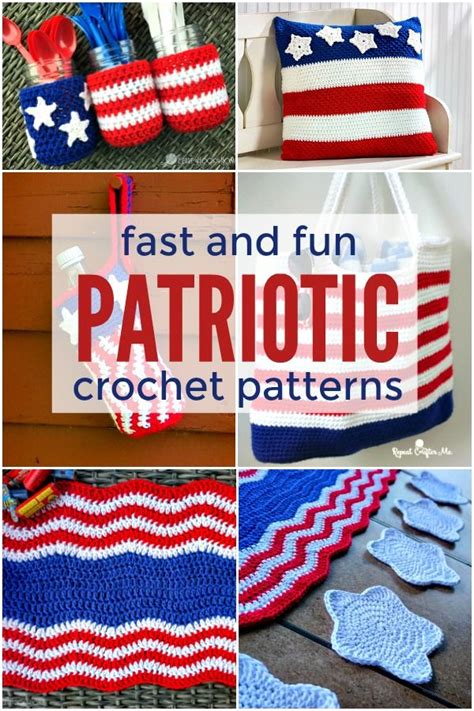 12 Fast and Fun Patriotic Crochet Patterns for 4th of July