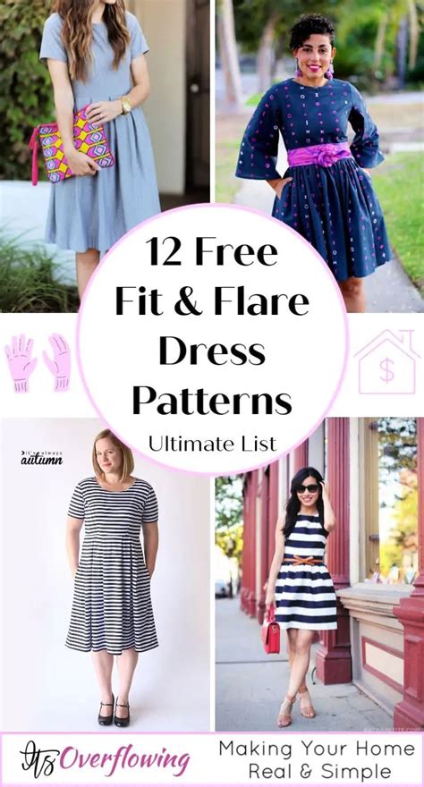 12 Free Fit and Flare Dress Patterns Free Sewing Patterns