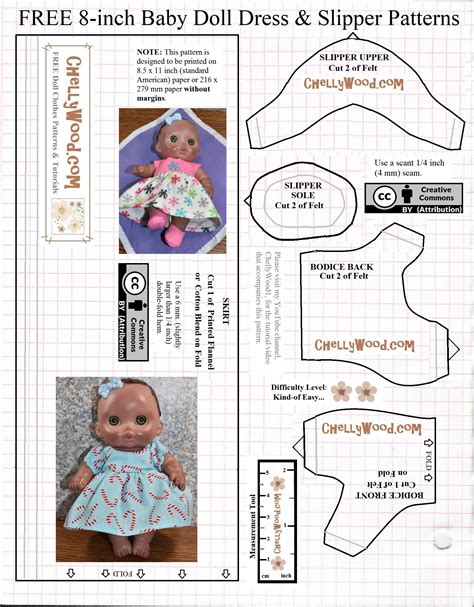 12 Inch Doll Clothes Patterns Free Doll Clothes Patterns