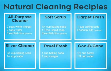 12 Natural Cleaning Recipes for a Clean Green Home