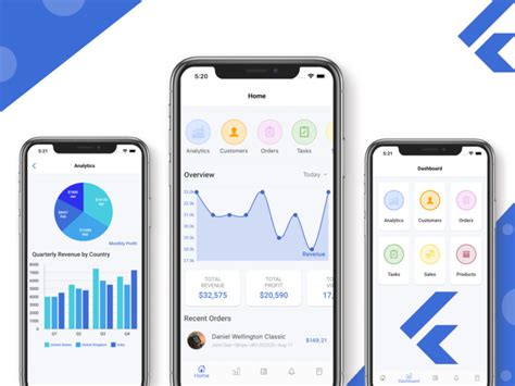 12 Nice Flutter Templates With Admin Dashboard Best Flutter Apps Vrogue