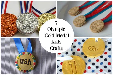 12 Olympic Gold Medal Kids Crafts / Olympic Medal Template