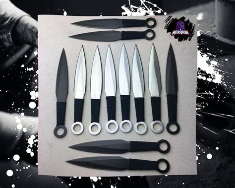 12 PC Ninja Hunting KNIVES Tactical Ninjutsu Kunai Throwing - Etsy