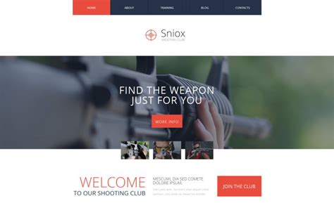 12 Shooting Website Templates and Themes - TemplateMonster