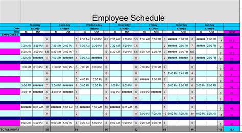 12 Staffing Schedule Template Excel Free Excel Templates