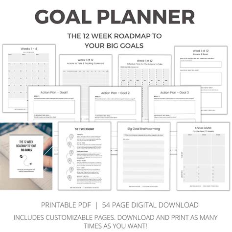 12 Week Goal Setting Worksheet Free Printables Goal setting