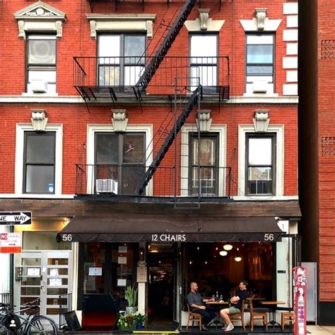 12 chairs nyc. Apr 9, 2022 · 12 Chairs. Claimed. Review. Save. Share. 255 reviews #483 of 7,395 Restaurants in New York City $$ - $$$ Mediterranean Middle Eastern Israeli. 56 Macdougal St, New York … 