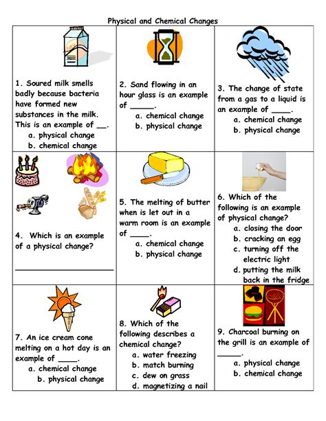 12 Chemical And Physical Changes Worksheet Worksheets Ideas Phase Change Worksheet Middle School - Phase Change Worksheet Middle School