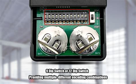 12 dip switch garage door opener.  If your system uses fixed code 9/12 DIP Sw...