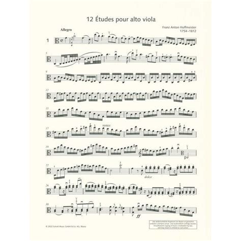 12 Etueden Viola