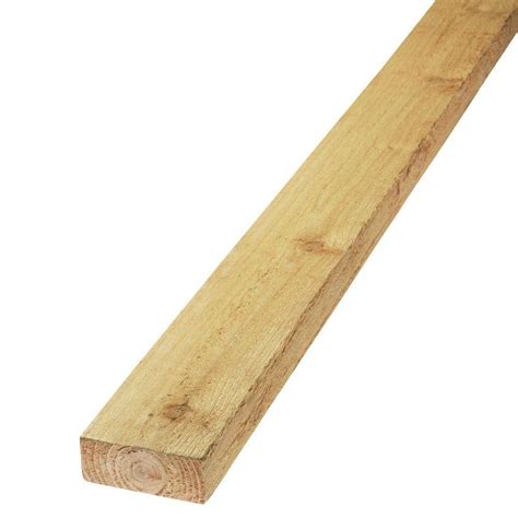 Use Current Location. Common dimensions: 2-in x 4-in x 12-ft; actual dimensions: 1.5-in x 3.5-in x 12-ft. #2 Grade southern yellow pine. Severe Weather Above Ground pressure treated exterior wood protected by Ecolife (EL2); a stabilizing formula that repels water keeps boards straighter and looking better longer. Common Length Measurement: 12-ft. . 