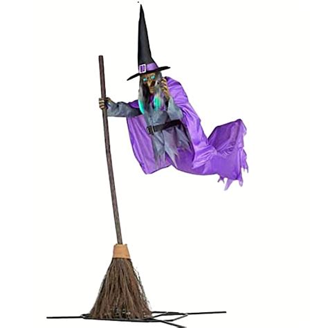 12 foot hovering witch. Oct 19, 2022 · Instill spine-chilling fear into your guests' hearts with this 12-foot hovering witch animatronic. The unique design adds to the illusion of a frightening witch clad in purple floating above the ground, while her LCD eyes light up to showcase a soul-piercing gaze. 