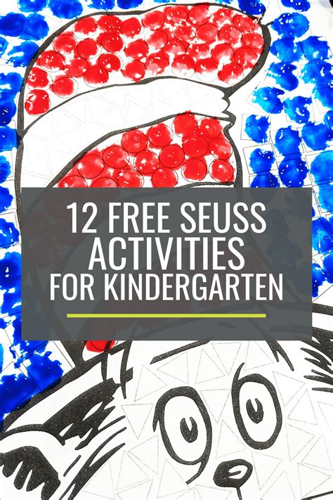 12 Free Dr Seuss Activities For Kindergarten Dr Seuss Activity For Kindergarten - Dr.seuss Activity For Kindergarten