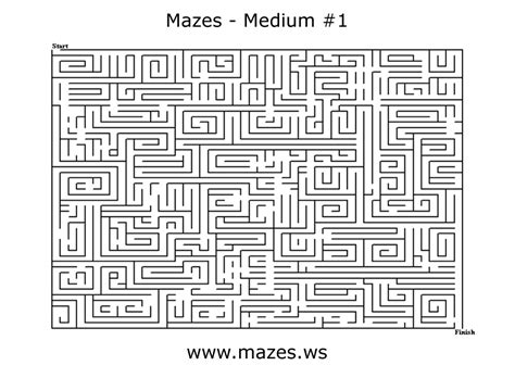 12 Free Online Mazes Easy Medium And Hard Maze Puzzles For Children - Maze Puzzles For Children