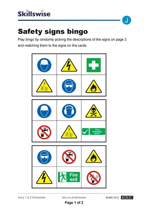 12 Free Printable Safety Signs Worksheets Worksheets Ideas Safety Signs Worksheet - Safety Signs Worksheet