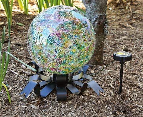 Gazing Ball, Glass Mosaic Gazing Ball Sphere for Garden, Outdoor Ornament Yard, 10 inch. $84.00. FREE shipping. Pond Floats.Pink Blown Glass. Available in 3 inch, 4 inch, 5 inch & 6 inches in diameter. Blown Glass. Made in Seattle. Artist Dehanna Jones.