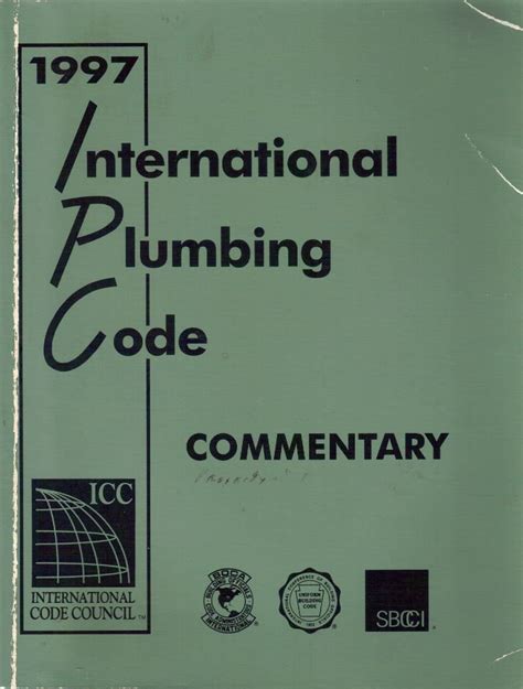 12 International Plumbing Code Commentary