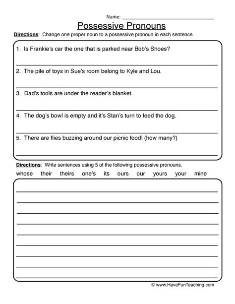 12 Possessive Pronouns Worksheet 5th Grade Worksheets Ideas Possessive Pronoun Worksheets 5th Grade - Possessive Pronoun Worksheets 5th Grade