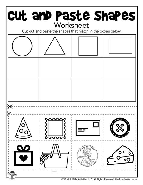 12 Preschool Cut And Paste Shape Worksheets Worksheeto Cut Out Worksheets For Kindergarten - Cut Out Worksheets For Kindergarten