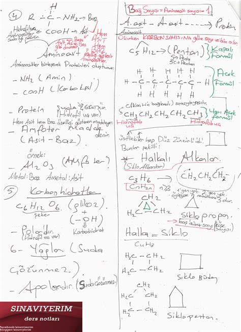 12 sınıf organik kimya ders notları