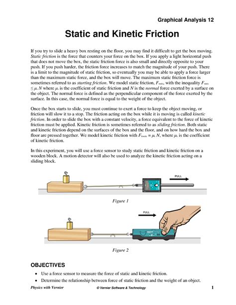 12 Static Friction Vernier