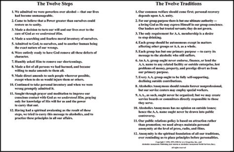 12 Steps 12 Traditions