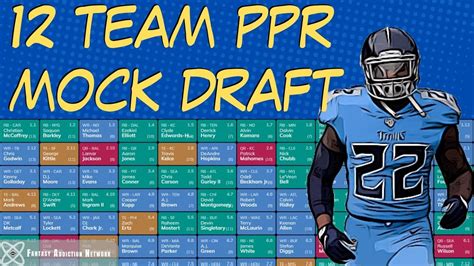 12 team ppr draft strategy 1st pick. Don't mess up your Half-PPR mock draft. Use these proven strategies below. See how we calculated this data. Format PPR Half-PPR Non-PPR Teams 8 Teams 10 Teams 12 Teams 14 Teams Draft Spot 1st 2nd 3rd 4th 5th 6th 7th 8th 9th 10th 11th 12th. These are the best draft strategies for the first three rounds calculated for the 1st draft spot: Best ... 