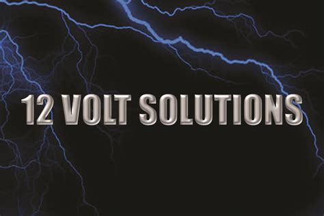12 volt solutions. Things To Know About 12 volt solutions. 
