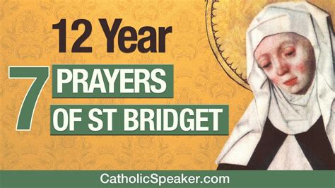 12 year prayer of st bridget