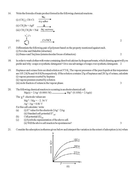 Read 12 Cbse Chemistry Board Paper Solution 2014 