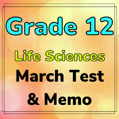 Read Online 12 Life Science March Paper Caps 
