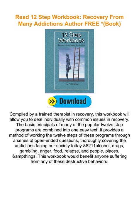 Read Online 12 Step Workbook Recovery From Many Addictions 