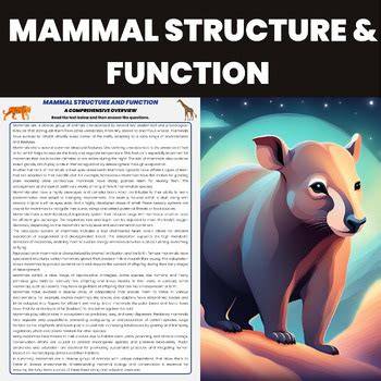 12.27: Mammal Structure and Function - Biology … - raincitystudios.com