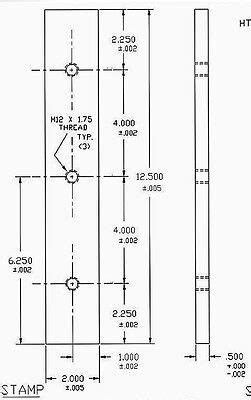 12.5" long new Scotchman 4014C Ironworker shear blades