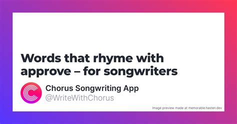 120 Words that rhyme with fellow for Songwriters - Chorus …