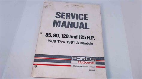 120 hp force outboard motor service manual. - Manual del propietario de la cinta de correr sears.