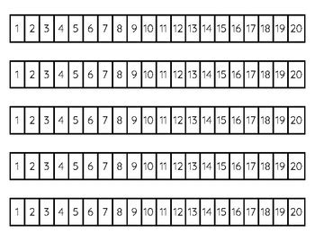120 oneinch square Number Path Developmental Math Group