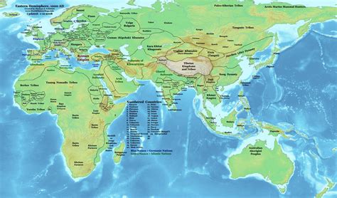 1200 Map Of The World