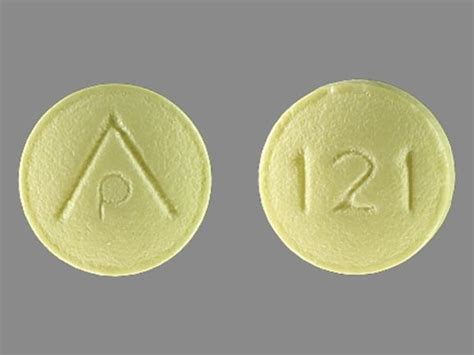 121 yellow pill. Generic Name: ephedrine/guaifenesin. Pill with imprint P is Yellow, Round and has been identified as Primatene ephedrine hydrochloride 12.5 mg / guaifenesin, USP 200 mg. It is supplied by GlaxoSmithKline Consumer Healthcare LP. Primatene is used in the treatment of Cold Symptoms and belongs to the drug class upper respiratory combinations . 